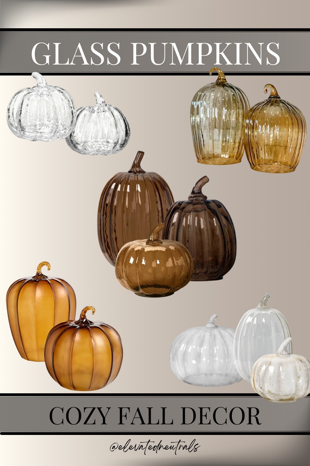 Glass Pumpkins made to elevate your fall decor!

Amber Glass | Clear Glass | Neutral Decor | Decorative Objects

#LTKSeasonal #LTKHome