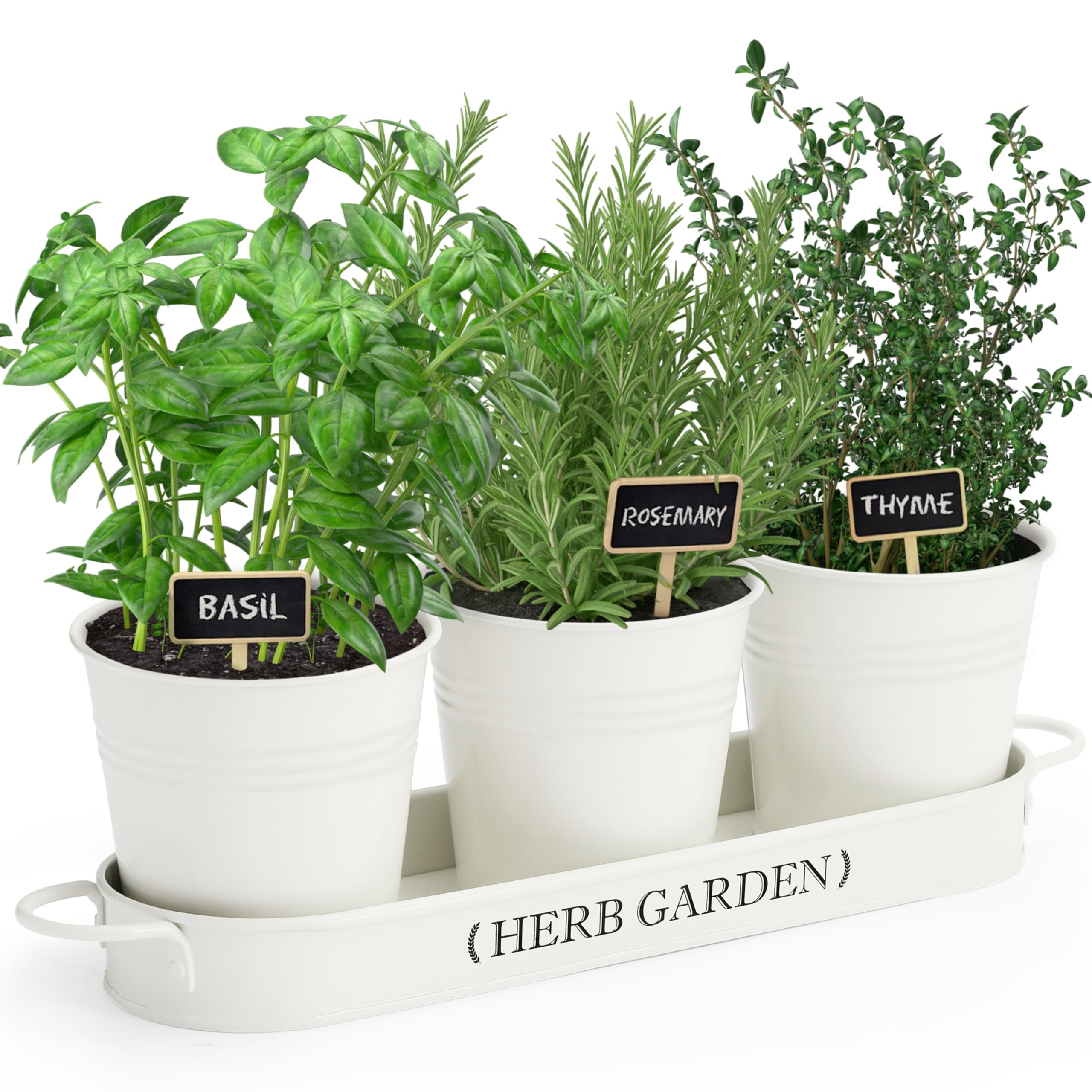PERFNIQUE Indoor Herb Garden, Herb Garden Planter for Indoor/Outdoor, Farmhouse Plant Pots, Windo... | Amazon (US)
