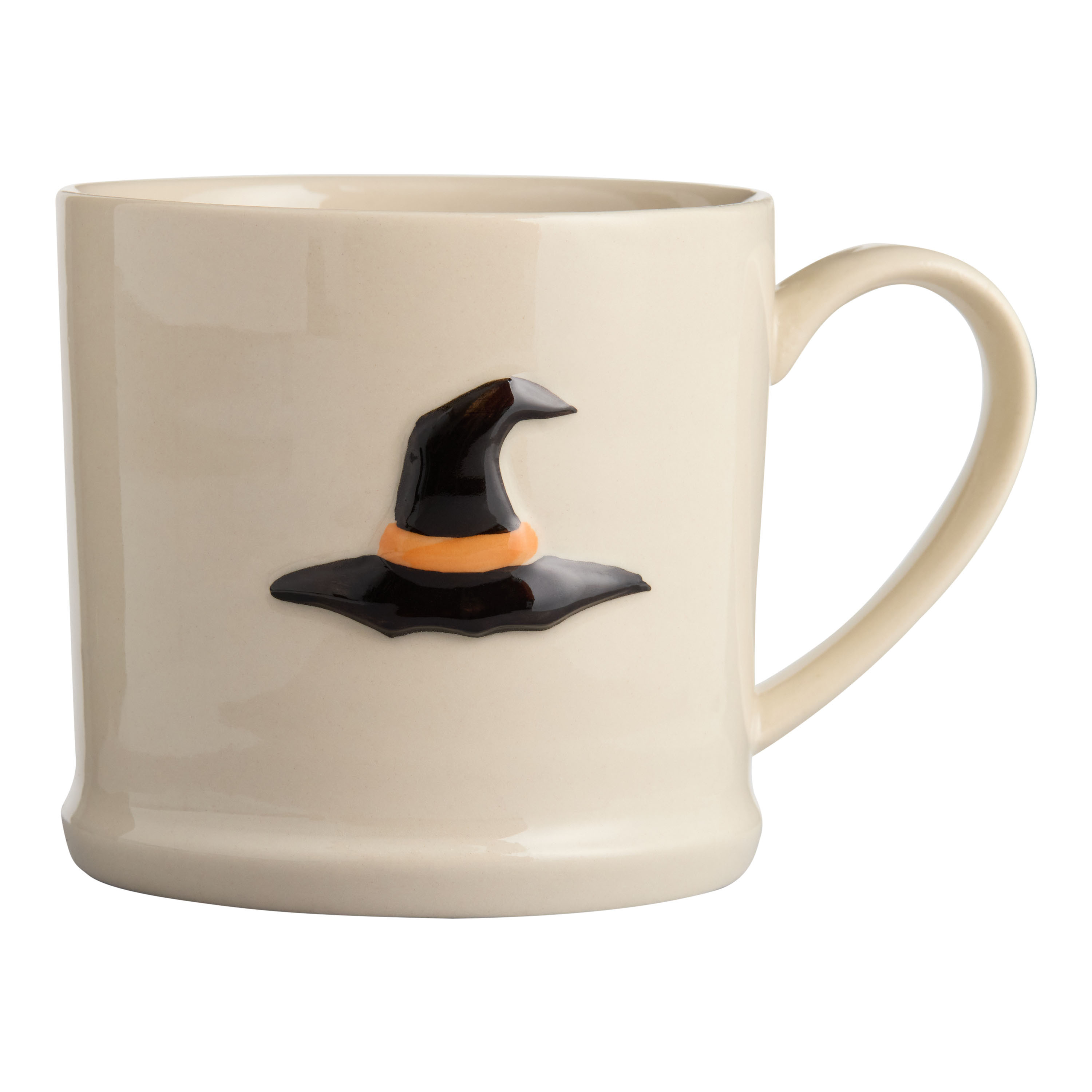 Cream Halloween Icon Hand Painted Ceramic Mug | World Market