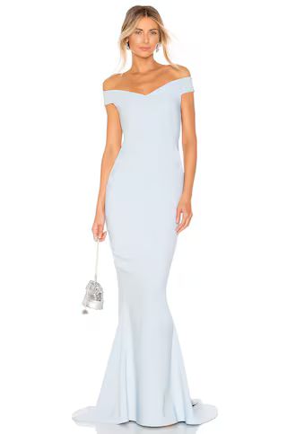 Nookie x REVOLVE Allure Gown in Dusty Blue from Revolve.com | Revolve Clothing (Global)