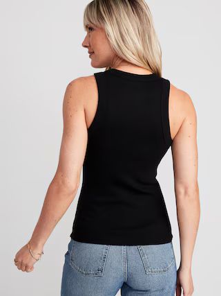 Fitted Rib-Knit Tank Top | Old Navy (US)