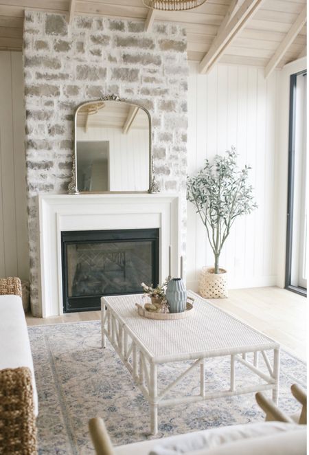 Coffee table from Serena & lily is on sale! Over 30% off! Living room furniture - Anthro mirror - olive tree - living room decor 

#LTKFind #LTKsalealert #LTKhome