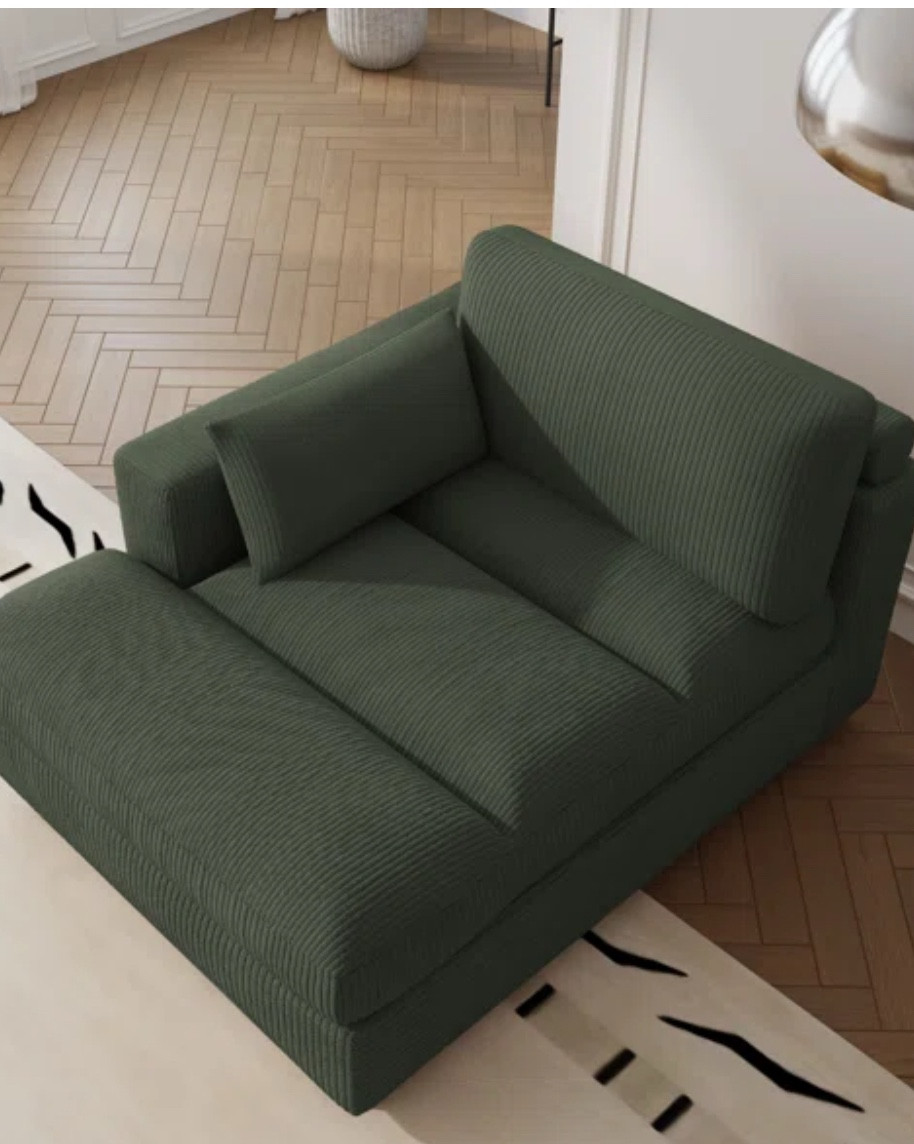 I’ve been eyeing this for awhile for my reading nook.. it’s finally on sale at Wayfair! Down to $252.00! They have beige and grey also, free 1 day shipping ◡̈ 

#LTKHome #LTKSaleAlert