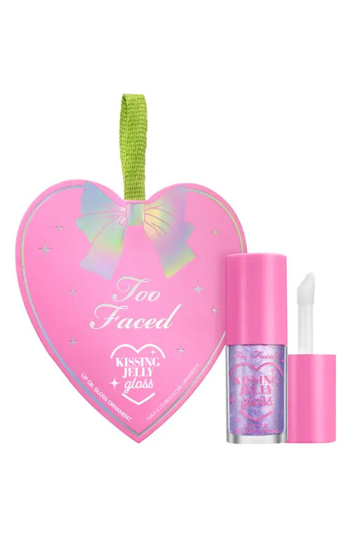 Too Faced Kissing Jelly Lip Oil Gloss Ornament in Sweet Taffy at Nordstrom, Size 0.15 Oz | Nordstrom
