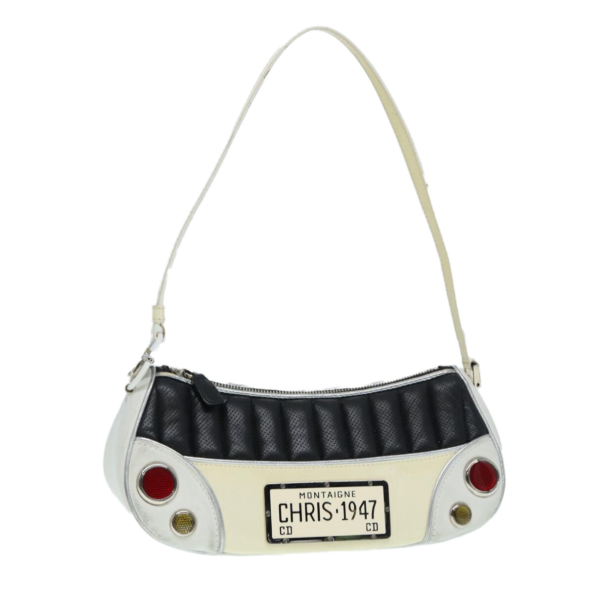 Christian Dior Montagne Trailer Shoulder Bag Leather Black Silver Auth 86594  | eBay | eBay US