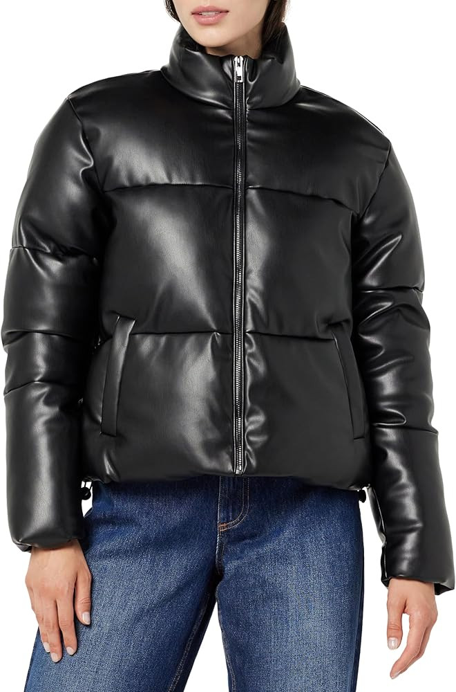 The Drop Women's Priscilla Vegan Leather Puffer | Amazon (US)