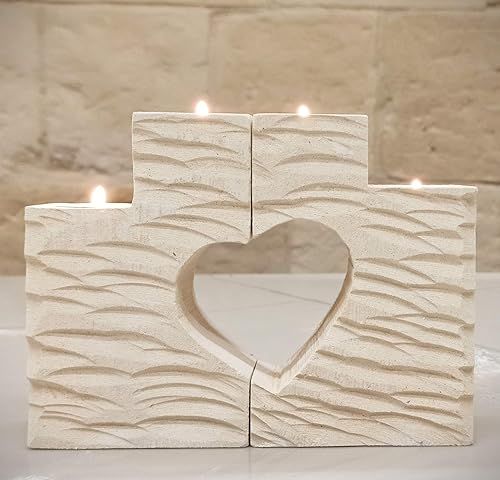 Handmade Stone Heart Towers Incl Gift Box & Message Card - Teacher Appreciation Gifts Mothers Day... | Amazon (US)