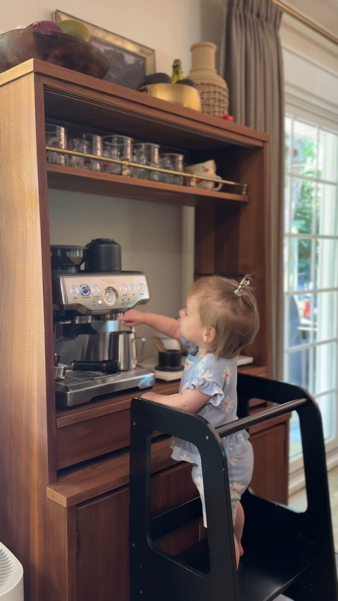Breville espresso machine still on sale for prime day!🤍 my little helper today🥲 they love helping me push the buttons. This is the best espresso machine!☕️

Prime day, prime day deals, Breville, Breville espresso machine, latte, at-home lattes 

#LTKHome #LTKSaleAlert