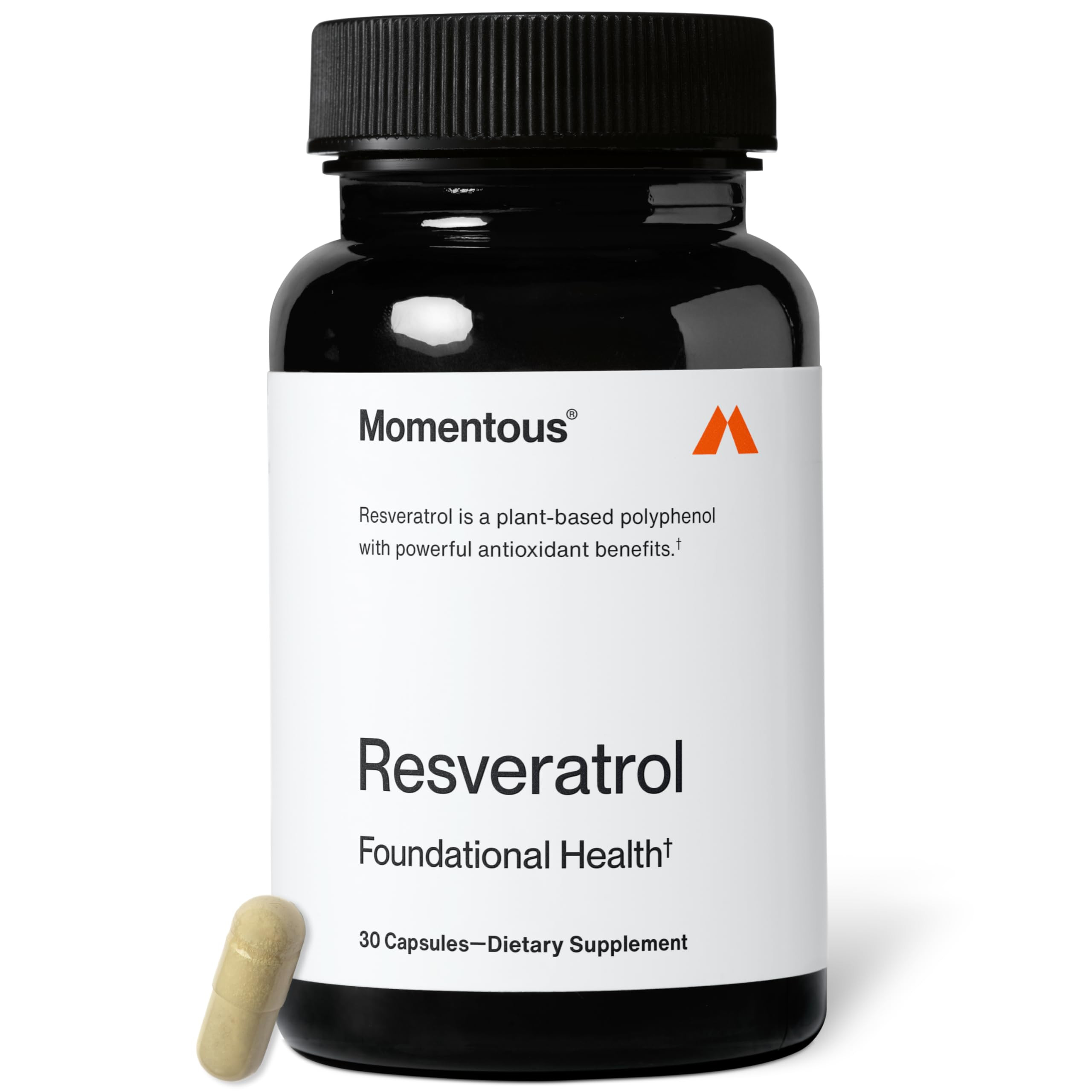 Momentous Resveratrol Supplement 450 mg - Trans-Resveratrol for Healthy Aging, Brain, & Heart Sup... | Amazon (US)