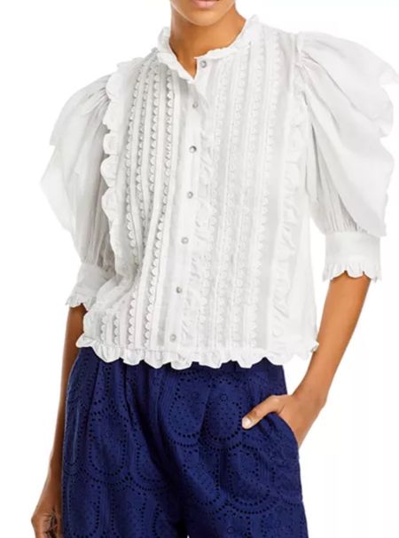 Perfect elevated white blousee

#LTKover40 #LTKSeasonal #LTKstyletip