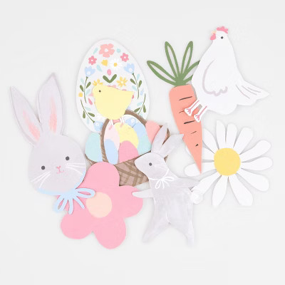 Meri Meri Easter Themed Shaped Stickers (Pack of 25) | Target