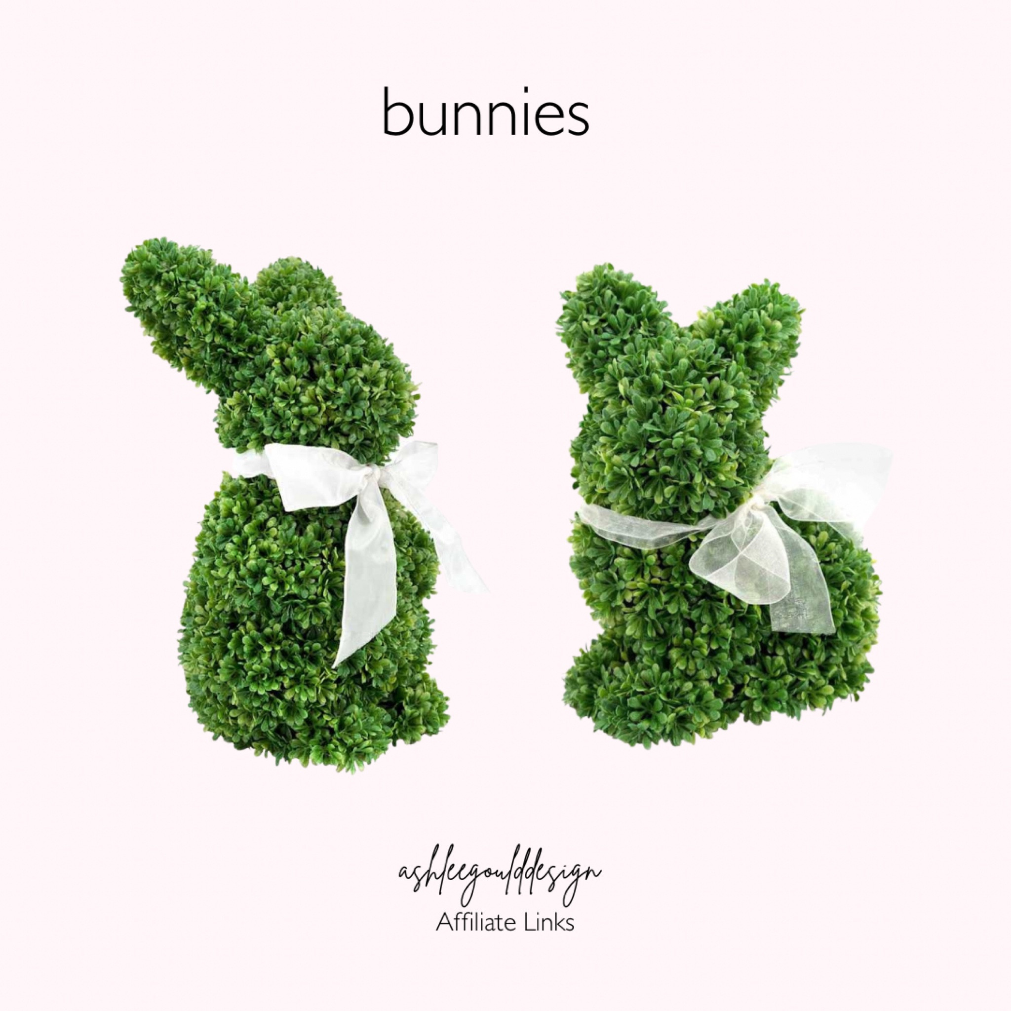 Cutest boxwood bunnies 
Easter decor 

#LTKHome #LTKFindsUnder50 #LTKSeasonal
