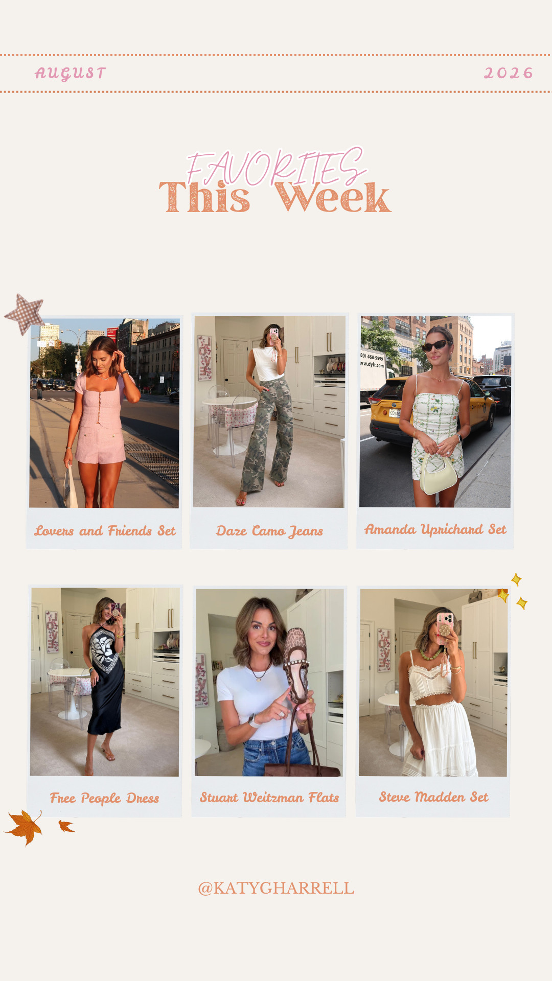 Favorites This Week!! 🥰

steve madden, belk, lovers and friends, amanda uprichard, daze, fall outfits, summer outfits, nordstrom, stuart weitzman, Katy Harrell 

 #LTKootd #LTKSeasonal #LTKTravel