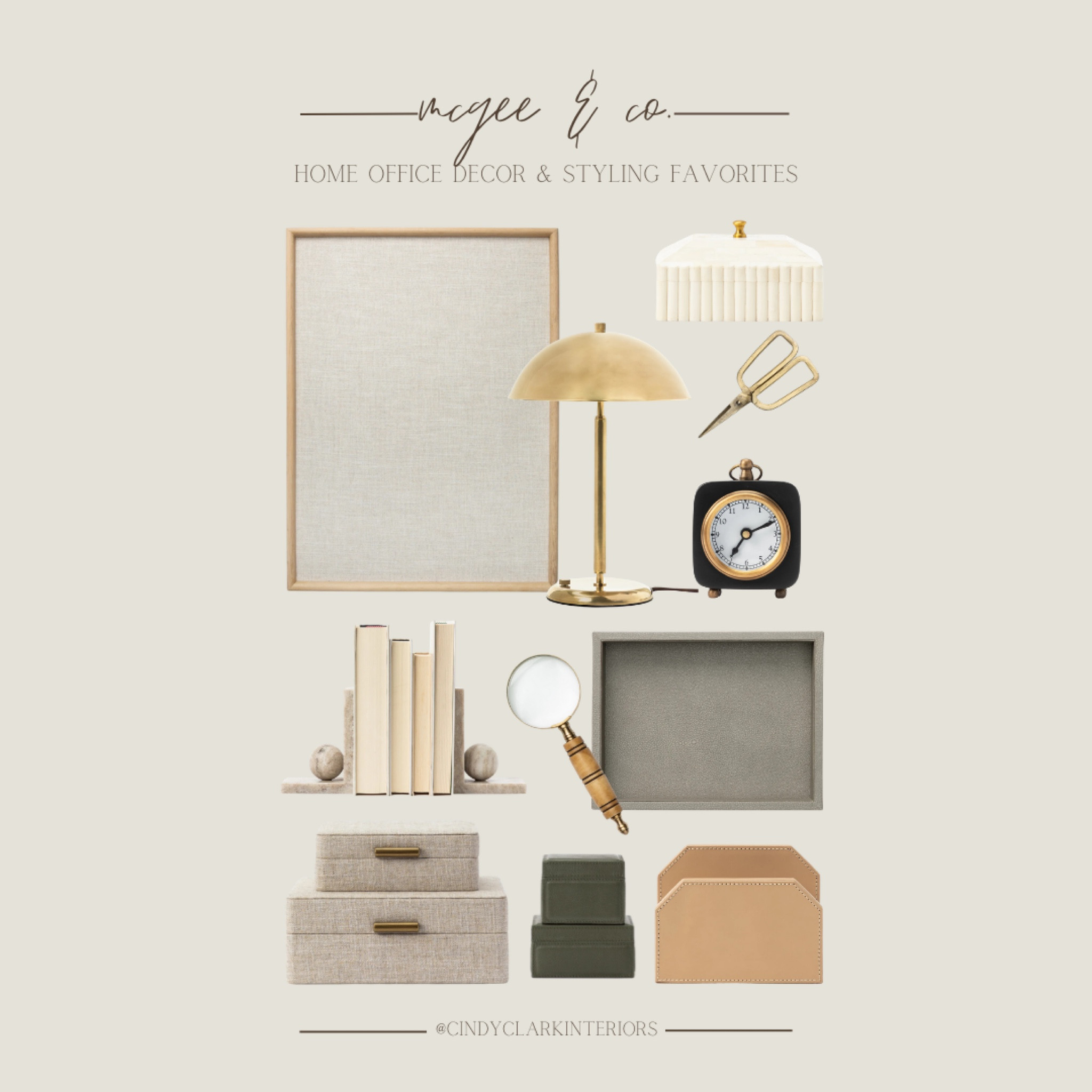 Home office supplies, decor, and styling favorites! All of these McGee & Co. pieces are beautiful and even more perfect for styling a desk or home office. I grabbed this memo board and it’s huge! All so good. So much of this is on sale for Labor Day too! 

#LTKHome #LTKStyleTip