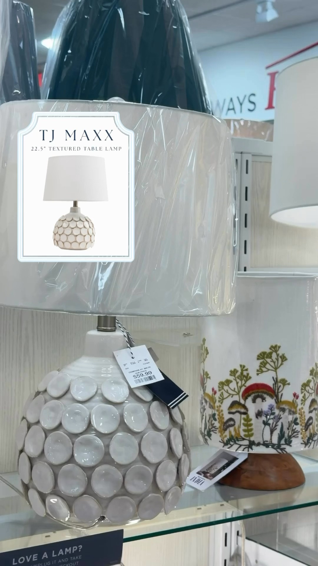 TJ Maxx × Nautica Home Find 💡🛒✨
Spotted this designer inspired dot textured ceramic table lamp in person! An easy way to add a high-end touch to your bedroom, living room, or entryway for less than the designer version by Regina Andrew at Perigold

@tjmaxx  @Marshalls 

TJ Maxx home finds, designer look for less, ceramic table lamp, textured lamp, coastal home decor, modern coastal, organic modern decor, affordable home decor, neutral home decor, luxury home finds, bedroom lighting, living room styling.

#LTKHome #LTKSaleAlert