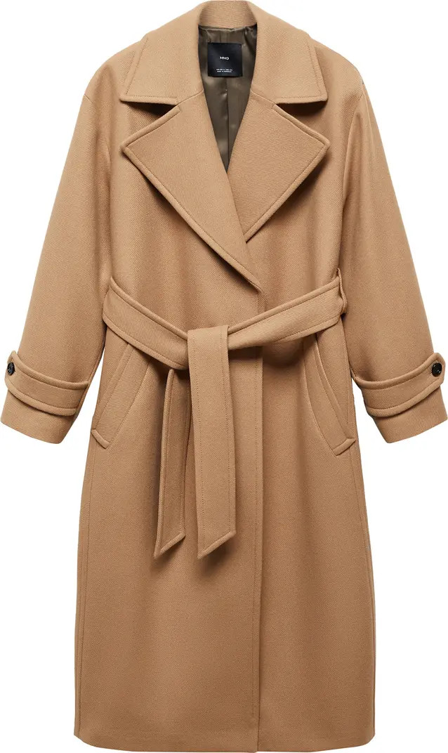 Belted Wool Blend Coat | Nordstrom
