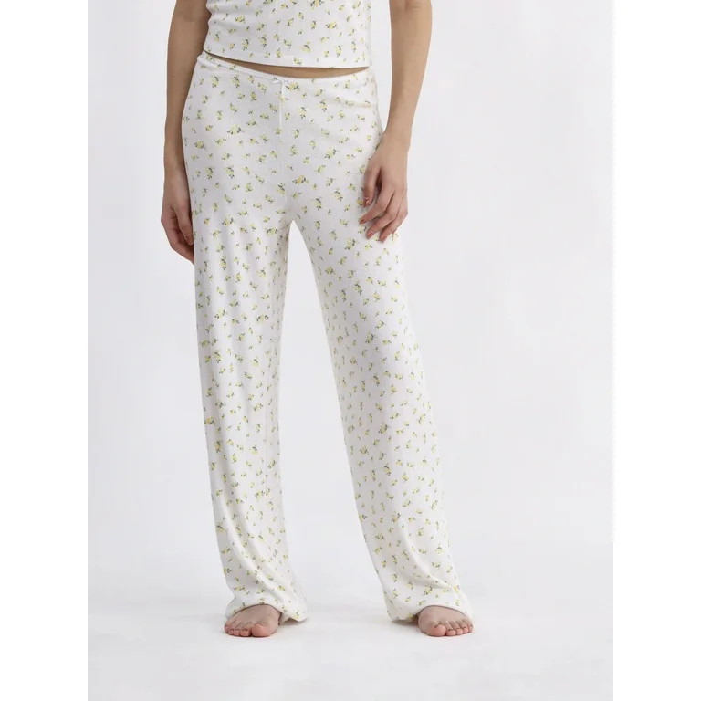 No Boundaries Pointelle Sleep Pants, 31'' Inseam, Women’s | Walmart (US)