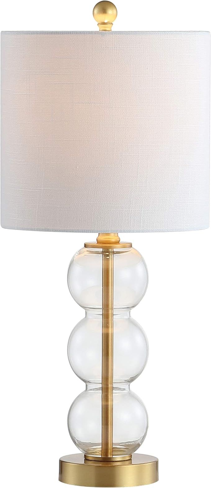 JONATHAN Y JYL1021B February 21" Glass/Metal LED Table Lamp Contemporary Glam Modern Bedside Desk... | Amazon (US)