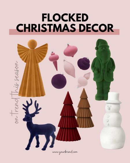 Flocked Christmas decor is so trendy this holiday season! These solid-color, velvet-look pieces give a simple but sophisticated style. Get the retro Christmas look with these affordable pieces. It’s modern and vintage all at once. 

Flocked | angel | ornaments | suede | velvet | snowman | velvet trees | flocked tree | flocked nutcracker | Target | Walmart | Target Christmas | Walmart Christmas 



#LTKHoliday #LTKhome #LTKfindsunder50