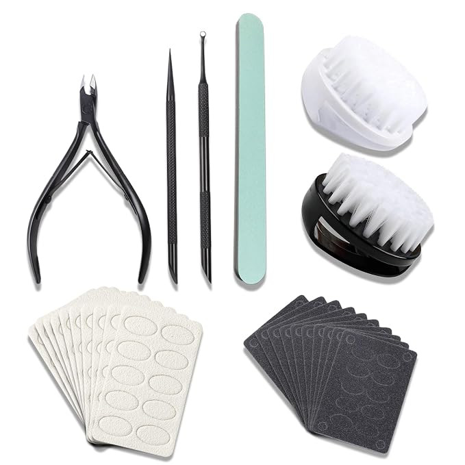 Cuticle Pusher Cuticle Nipper Set, Russian Pre-Treatment Nail Pushers, Cuticle Remover with 100/1... | Amazon (US)