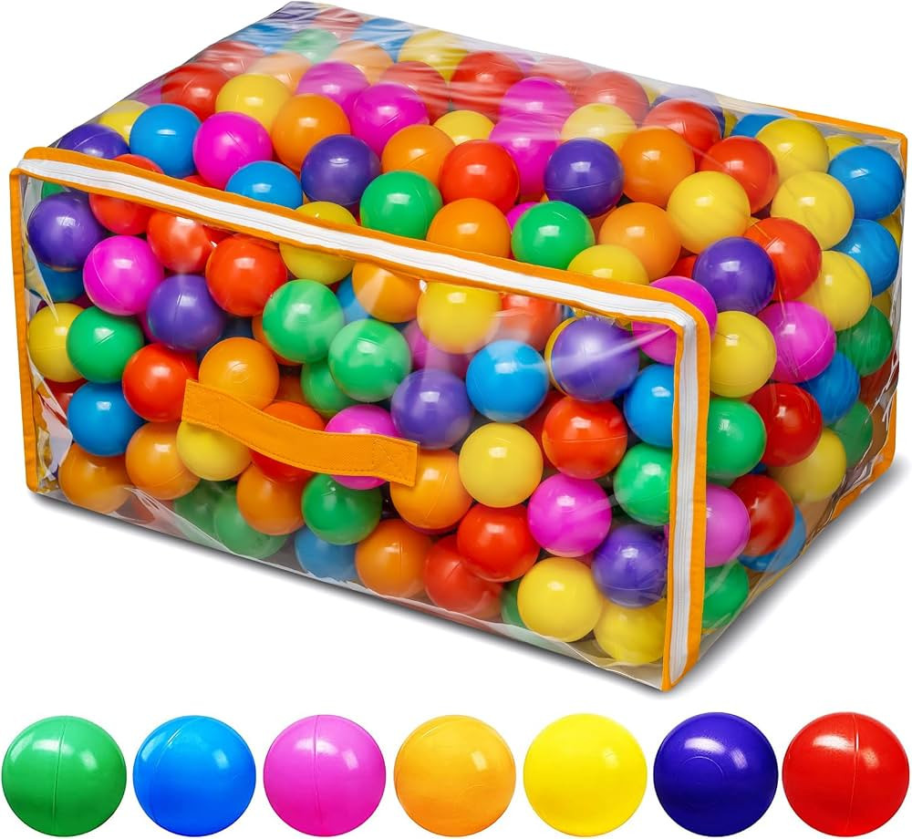 Ball Pit Balls for Baby and Toddler Phthalate Free BPA Free Crush Proof Plastic - Multicolored Pi... | Amazon (US)