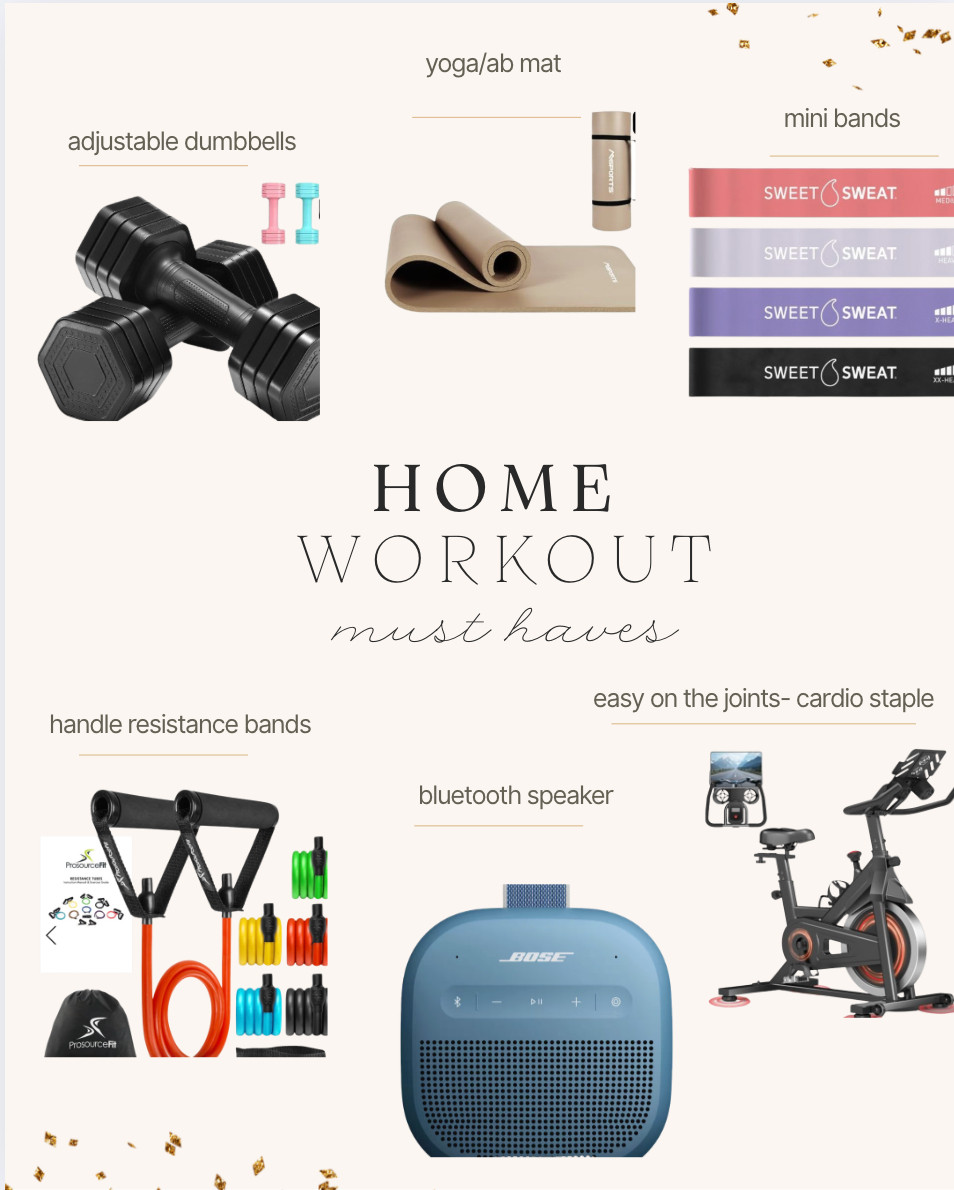 Home workout essentials! 

 #LTKGiftGuide #LTKfitnessgoals #LTKActive