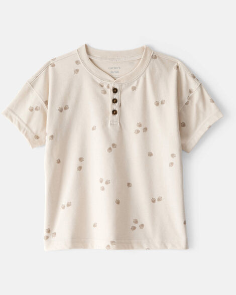 Toddler Boy Acorn Short-Sleeve Tee - Ivory | Carter's Inc
