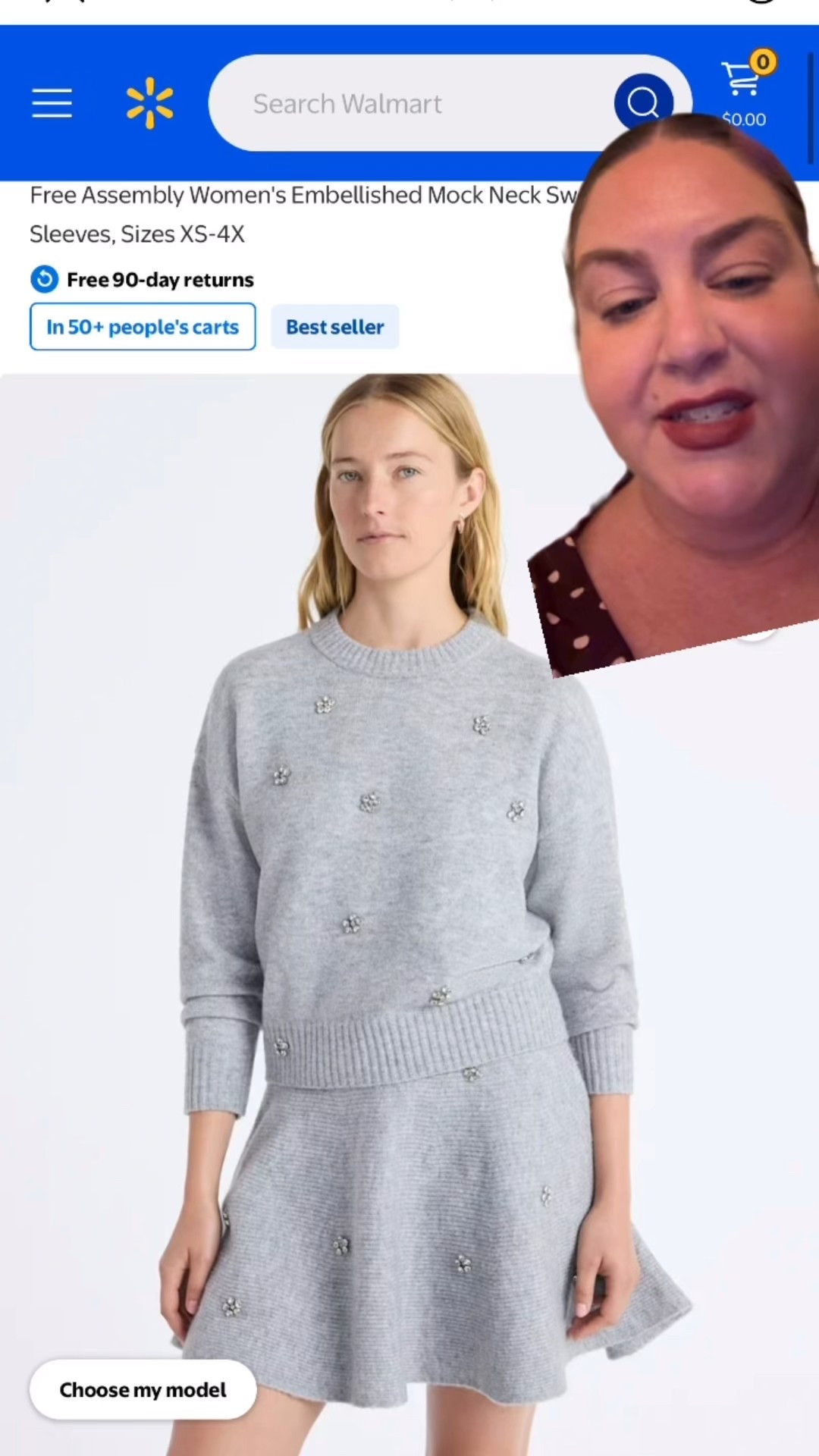 ALLLLLL the girlies were wearing this adorable set from Walmart at the conference I was at the other day and I definitely thought it was from a more expensive brand. Went home and bought both sweater and skirt for $56 with tax and shipping. 

#LTKHoliday #LTKPlusSize #LTKOver40