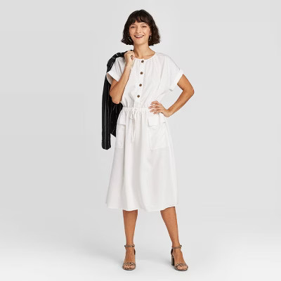 Women's Short Sleeve Utility Dress - A New Day™ | Target