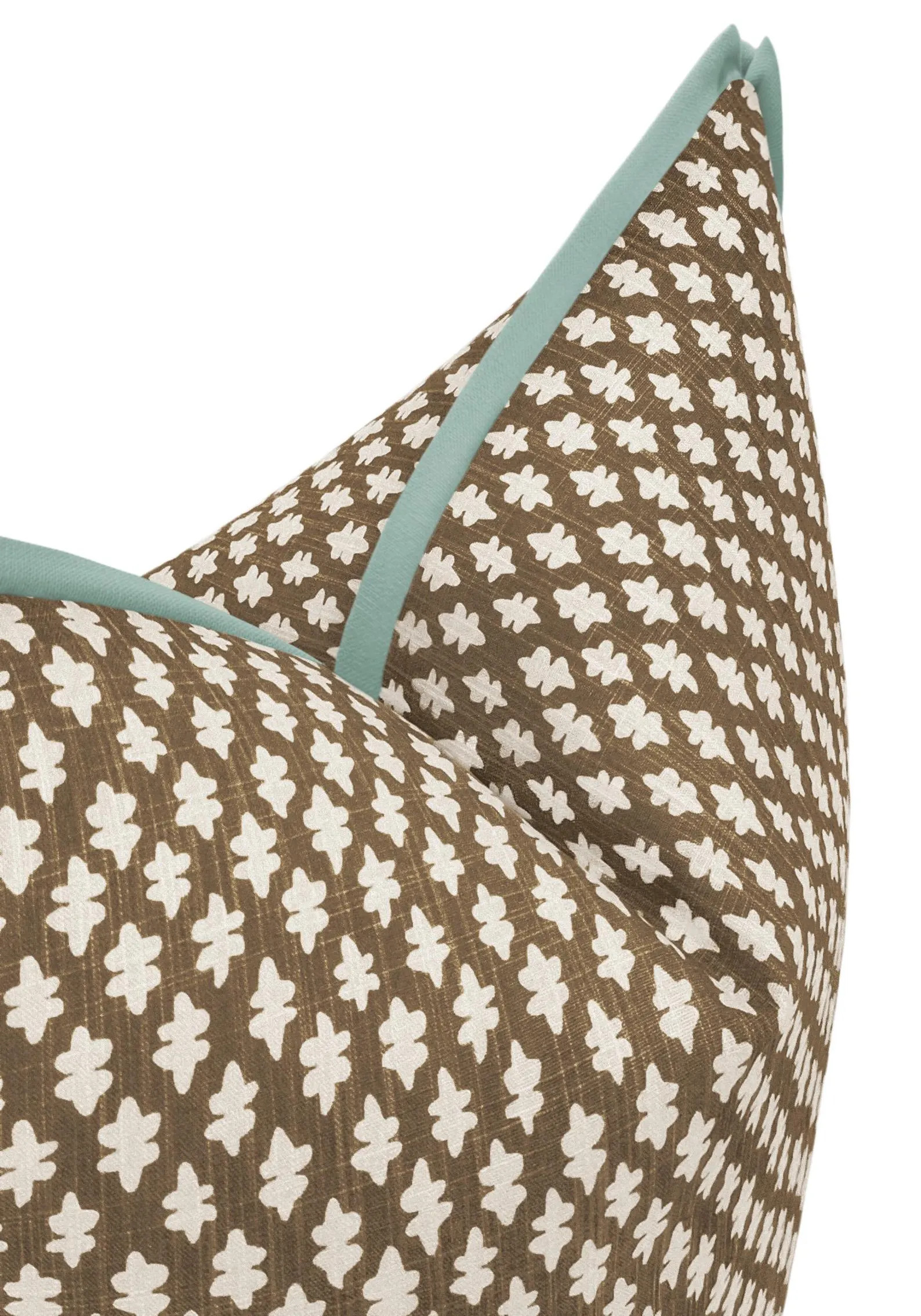 Tilly Print // Umber with Butterfly Flange | brown throw pillow | designer pillow | | Etsy (Global)