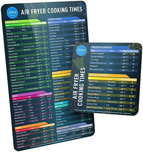 Air Fryer Magnetic Cheat Sheet Set, Air Fryer Accessories Cookbook, Airfryer Accessory Magnet She... | Amazon (US)