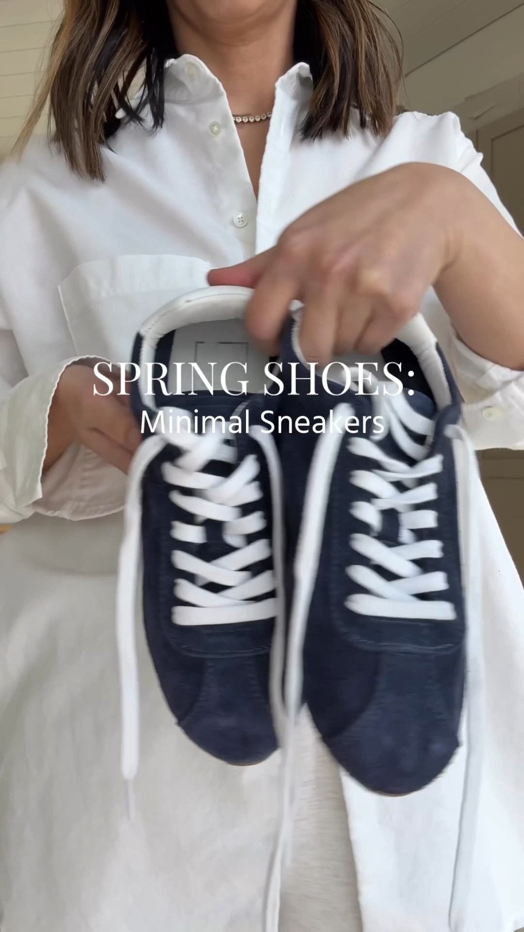 Spring Shoe Checklist: minimal sneakers. Sleek sneaker options are versatile and work with all outfits. They’re flattering on the leg with the low profile ankle. 

AYR Deep end xs
Varley pants xs 26” inseam 
Dolce Vita Sneakers 6 - run small
Minnow stripe sweater small - runs small
Celine sunglasses 
Polo Ralph Lauren hat
Dorsey James necklace 15”
Quince earrings  

#LTKgrwm #LTKPetite #LTKmomlife