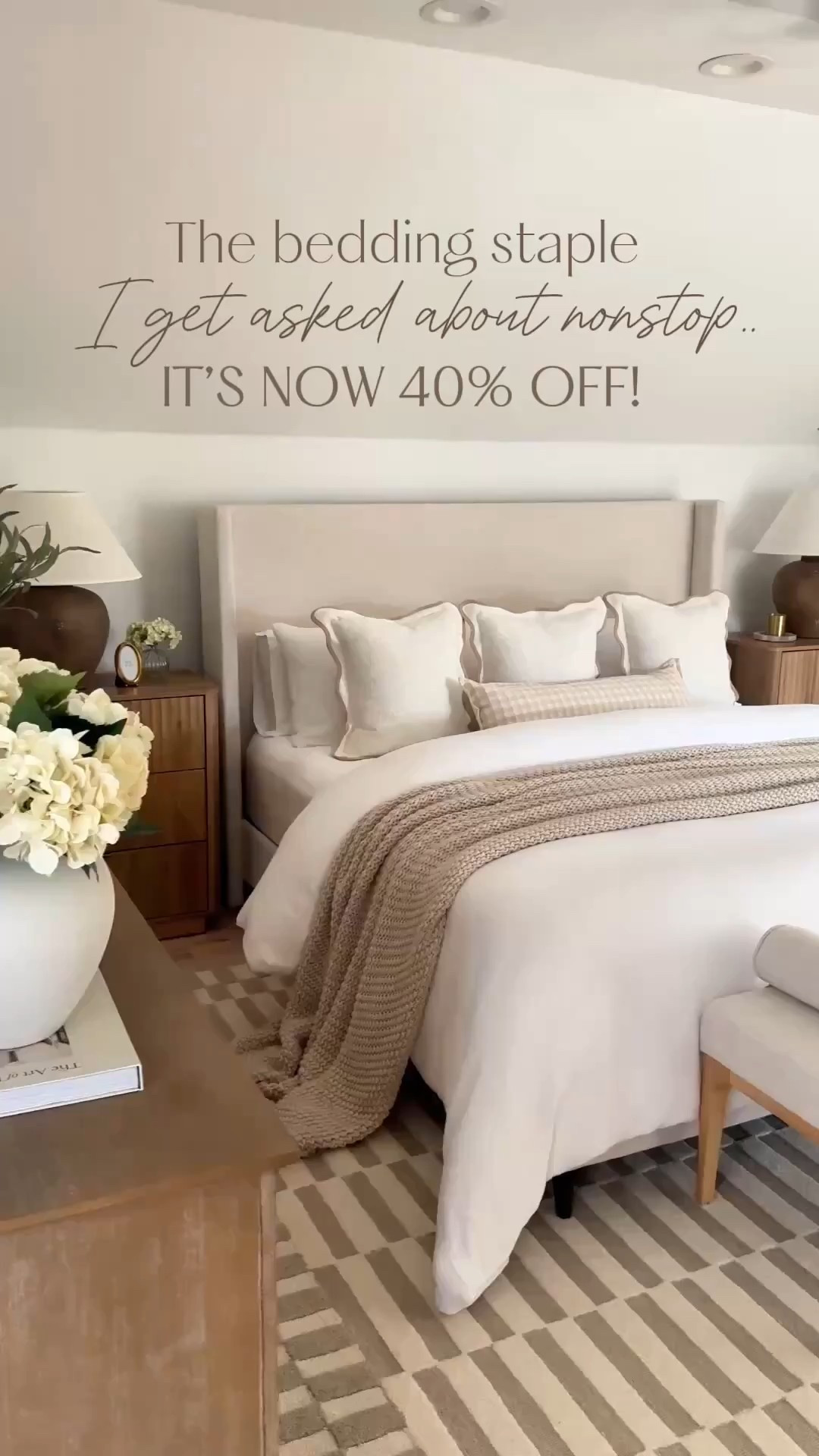 The oversized throw blanket that instantly gives hotel bed vibes. 👏
It’s thick, cozy, and the one you guys ask me about most and it’s now 40% off for Target Circle Week.
Layer it on your bed or drape it on a bench… it pulls everything together!

✨ Linked it for you here + added the rest of my cozy bed styling picks too.
Follow me for more cozy, elevated home finds!

#LTKhome #NeutralBedroom #CozyLayers #BeddingGoals #TargetStyle

#LTKHome #LTKSaleAlert #LTKFindsUnder100