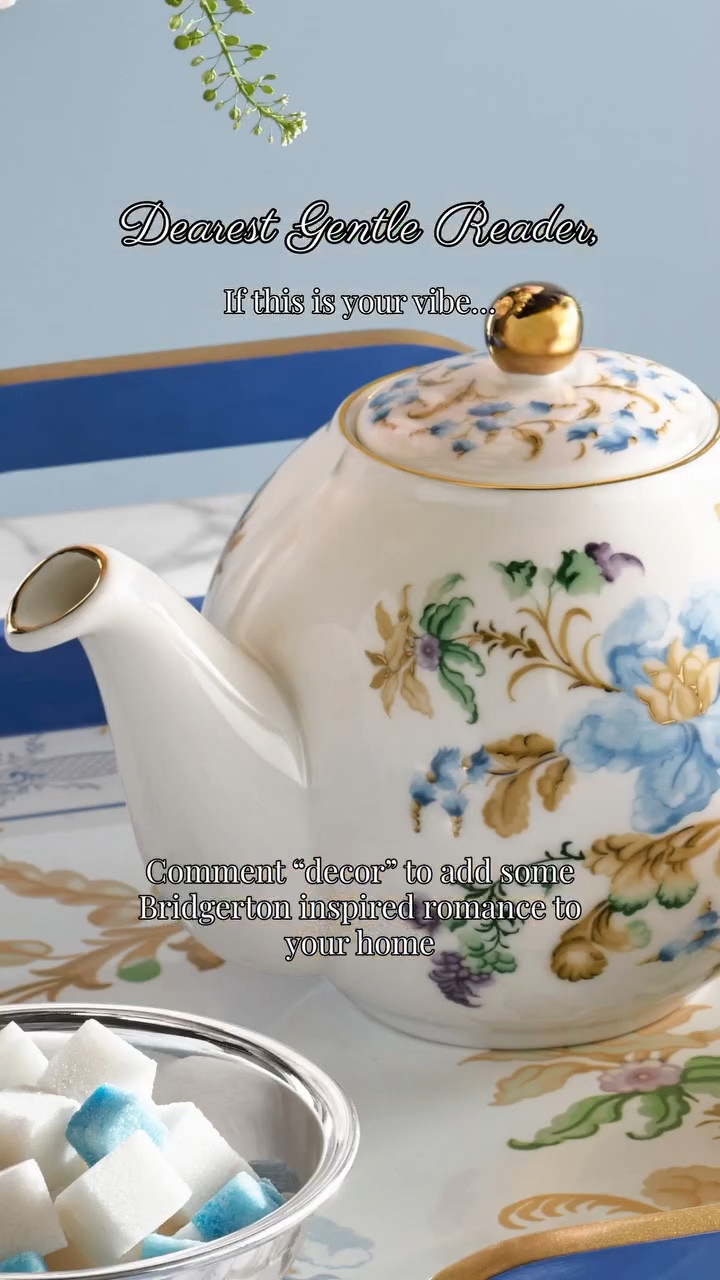 Turns out you don’t need a Regency-era estate to bring a little Bridgerton elegance into your home. Think: romantic florals, rich jewel tones, and just enough opulence to make your morning coffee feel like high society.

I’ve rounded up my favorite finds to capture that refined-yet-cozy Bridgerton aesthetic—from velvet accents to ornate frames to the perfect candlesticks for your next ‘pretending I’m at a ball’ moment.

#LTKSeasonal #LTKHome #LTKstorytime