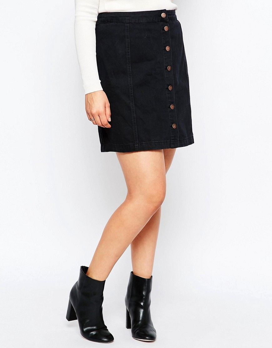 New Look Inspire Button Up Skirt | ASOS UK