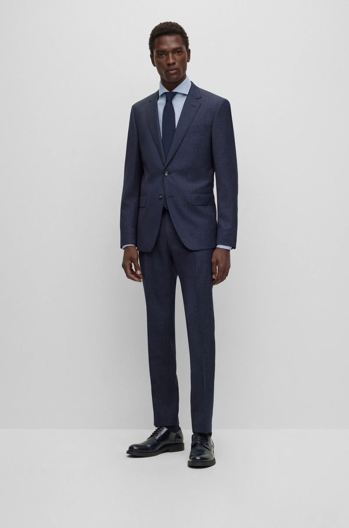 Slim-fit suit in virgin wool with signature lining | Hugo Boss (US)