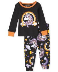 Baby And Toddler Girls Halloween Long Sleeve Unicorn Snug Fit Cotton Pajamas | The Children's Pla... | The Children's Place