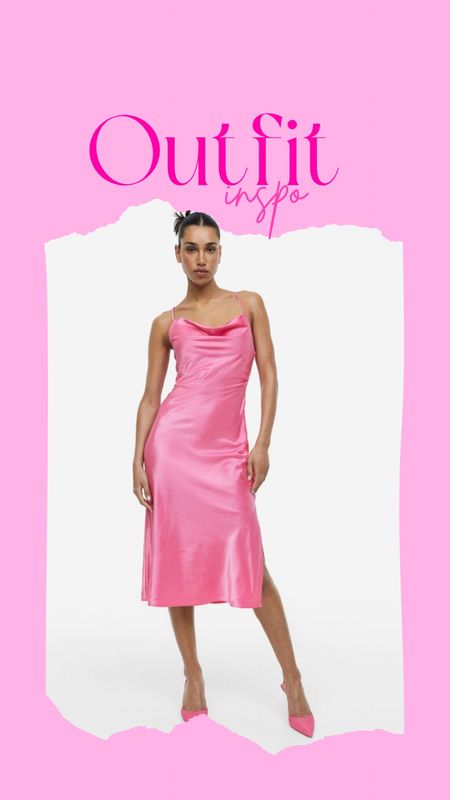 Barbiecore | Barbie Inspired Outfit | H&M Pink Satin Slip Dress

#LTKunder50