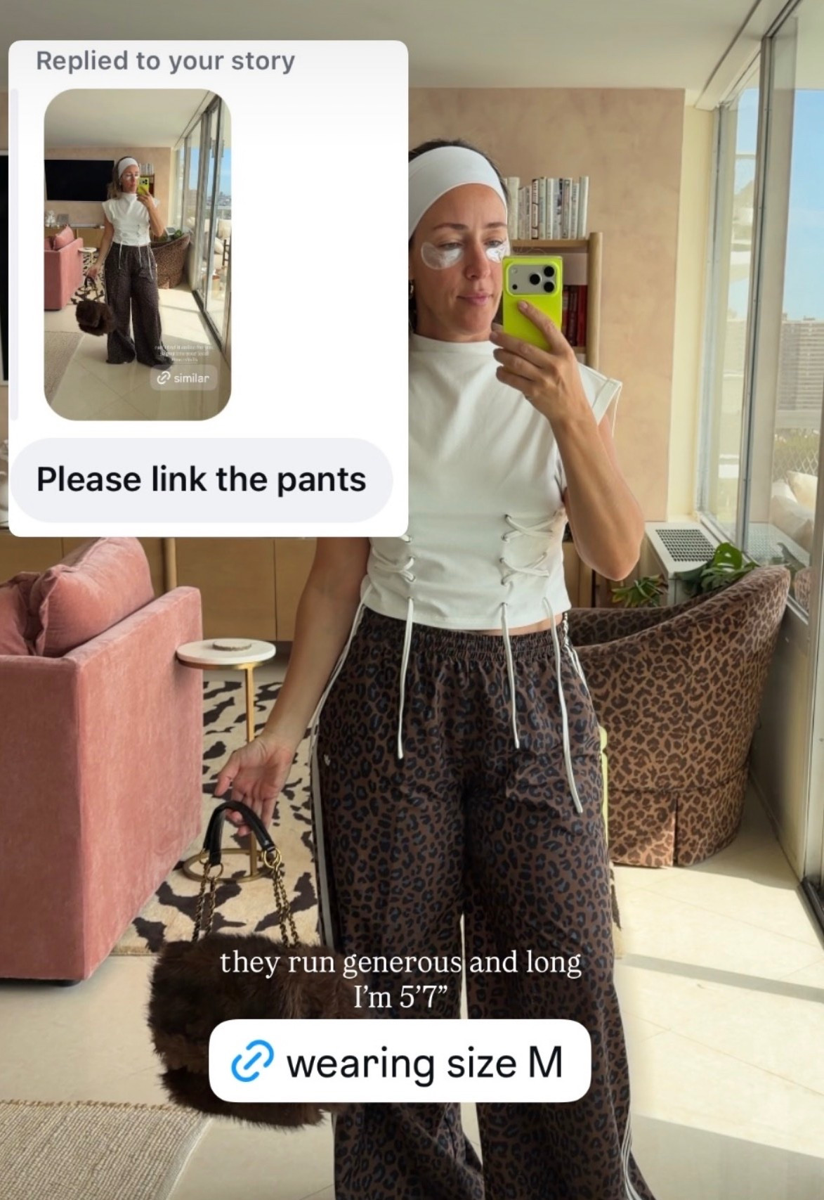 wearing size M in pants !! 🫶🏻