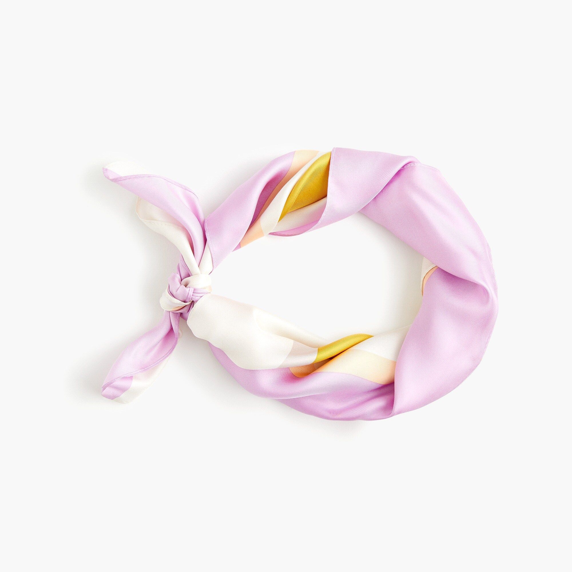 Square silk scarf in colorblock | J.Crew Canada