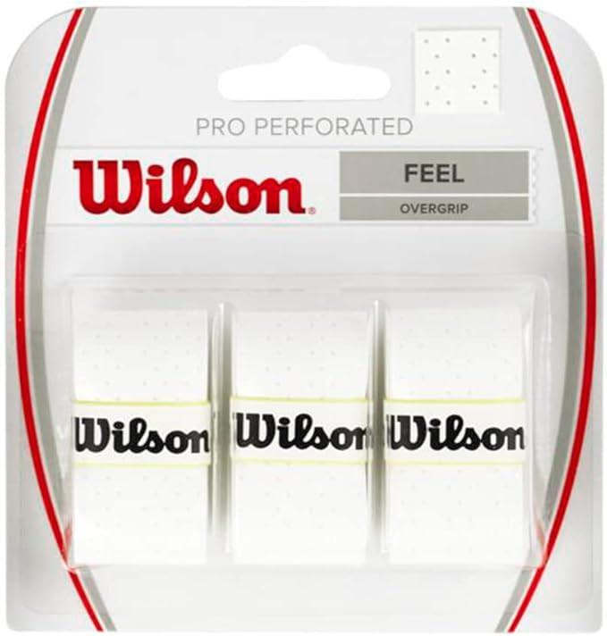 WILSON Sporting Goods Perforated Pro Overgrip (12-Pack), White (WRZ4006WH) | Amazon (US)