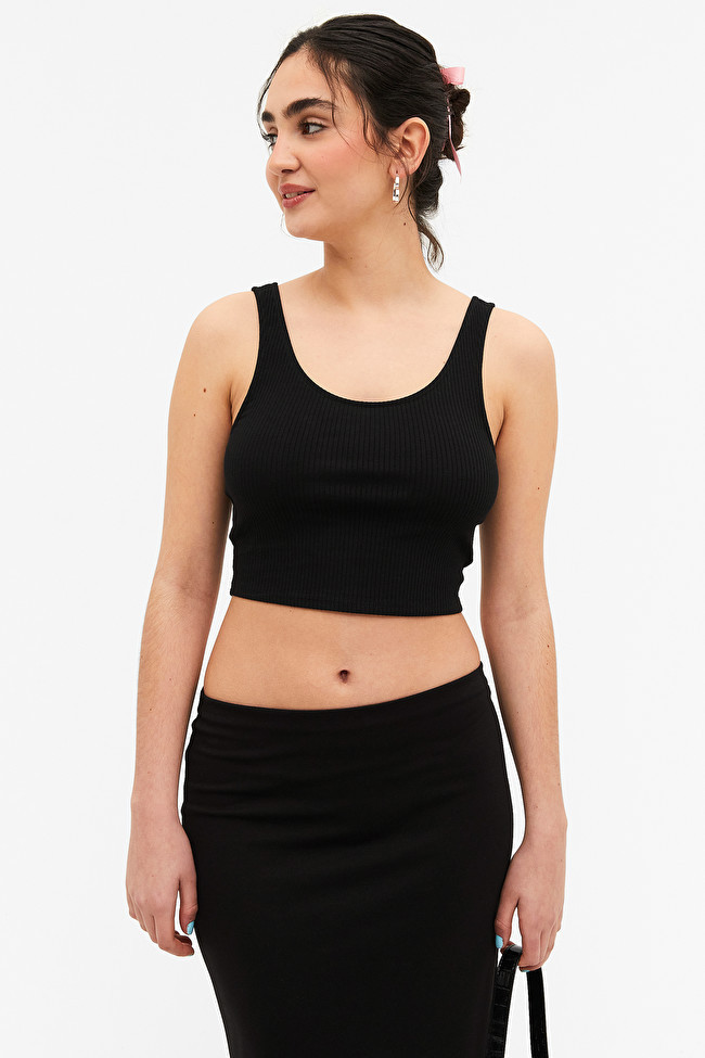 Haut court côtelé | Monki