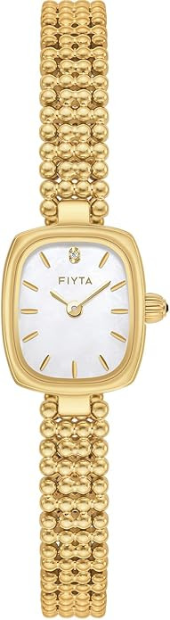 Women's Gold Quartz Watch, Petite Cushion Case Square Watch with Sapphire Crystal, Jewelry Bracel... | Amazon (US)