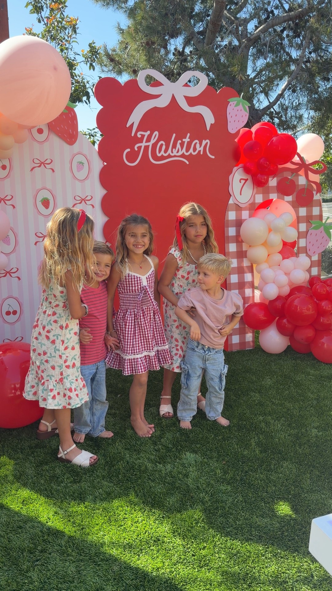 Linking the kids outfits from Halstons strawberry party. @Zara @Target 