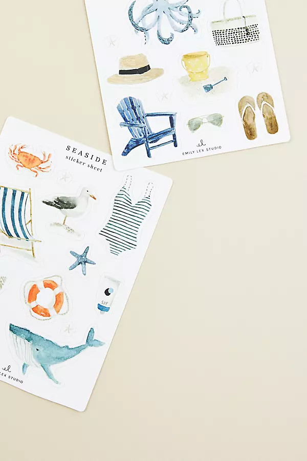 Emily Lex Studio Watercolor Stickers | Anthropologie (US)