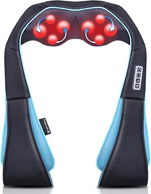 Mo Cuishle Shiatsu Neck and Shoulder Massager with Heat – Deep Kneading Massage for Relaxation ... | Amazon (US)