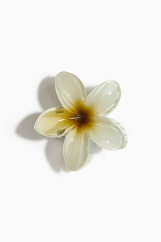 H & M - Flower-shaped hair claw - Green | H&M (UK, MY, IN, SG, PH, TW, HK)