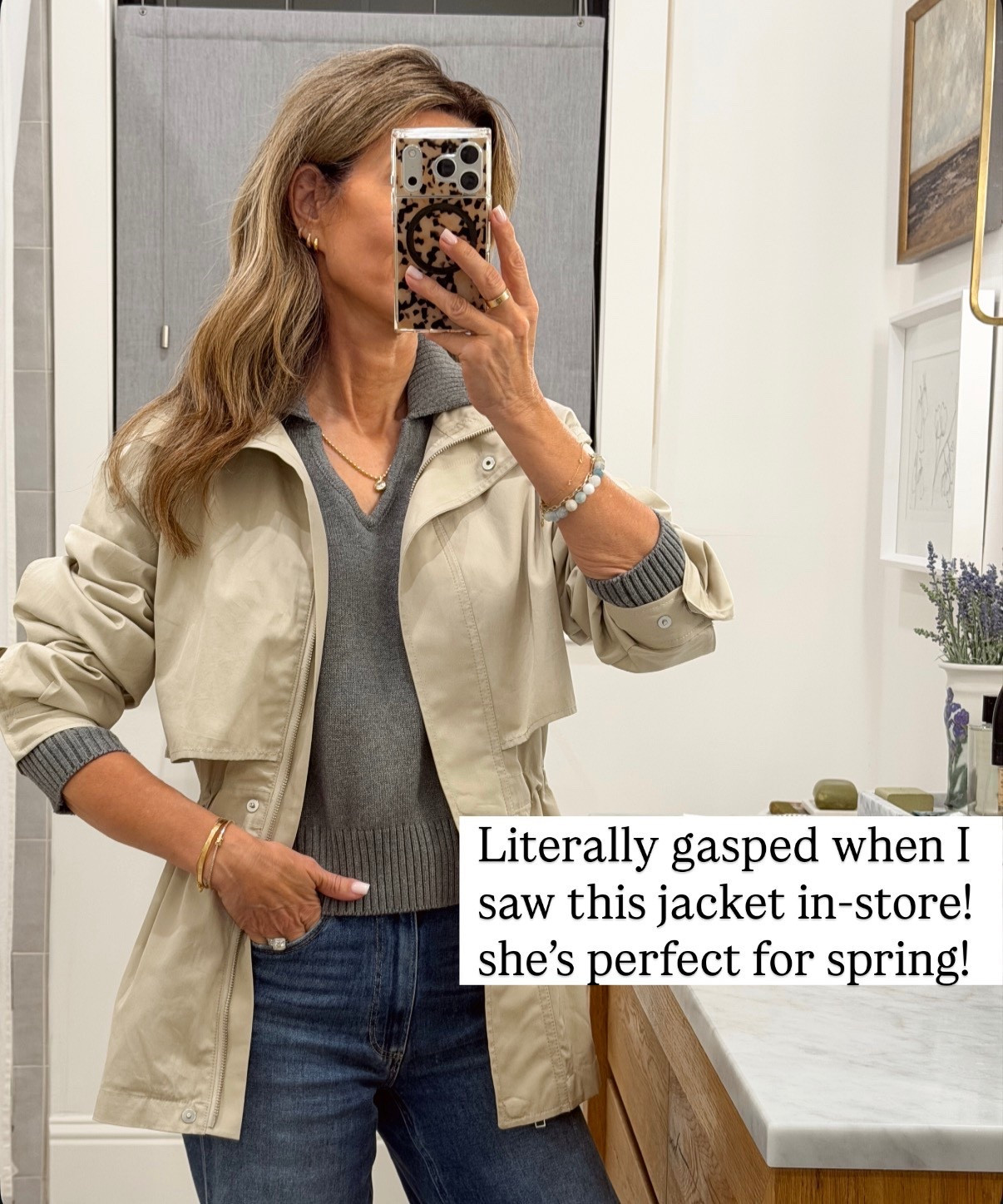 Spring jacket I love the fabric and flattering cut! Sz XS or S

Target sweater is so good! Highly recommend! 



#LTKootd #LTKOver40