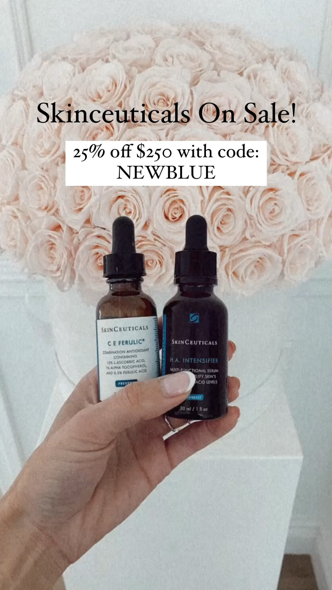 Skinceuticals on sale - save 25% with code NEWBLUE for the Blue Mercury 25th Anniversary Sale

#LTKBeauty #LTKSaleAlert