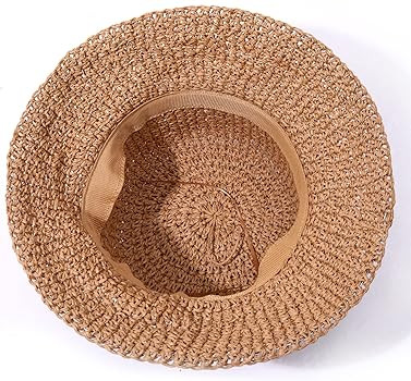 HZEYN Womens Straw Hat Wide Brim Crotchet Straw Bucket Sun Hat Packable Floppy Beach Hats for Wom... | Amazon (US)